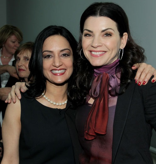 Julianna Margulies and Archie