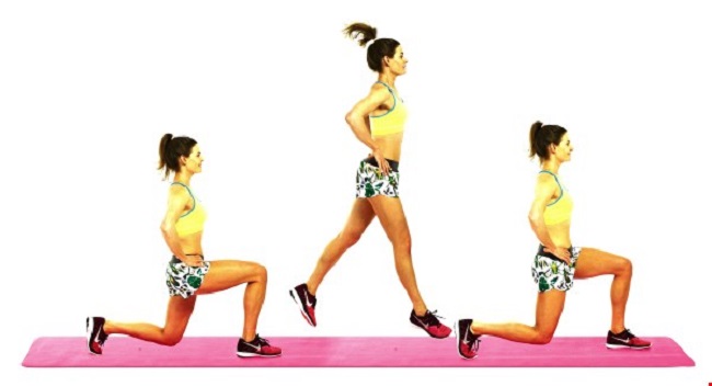 Jumping Lunges