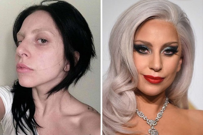 Lady Gaga always goes for dramatic makeups