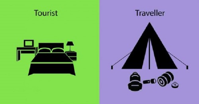 Luxury hotel vs. camping