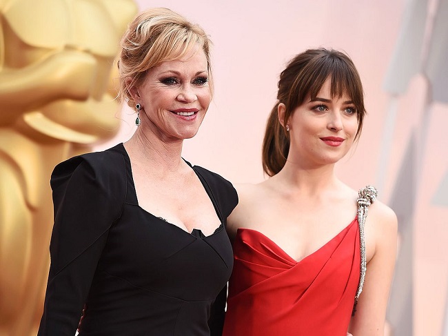 Melanie Griffith and Dakota Johnson