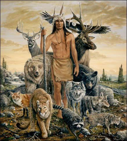 Native Indians regard Animals as spirit guides.