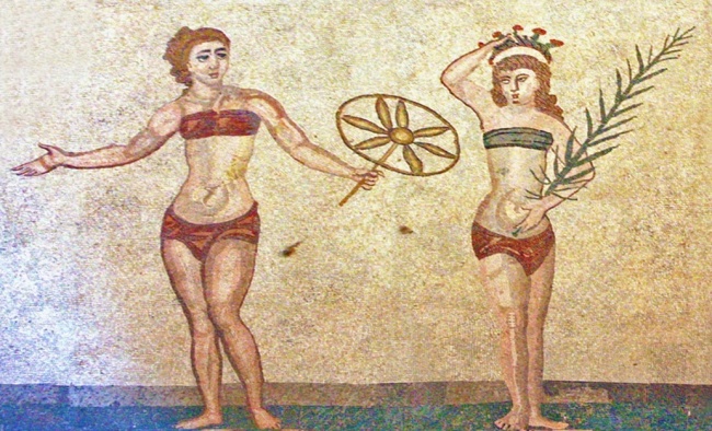 Roman girls used to wear bikinis