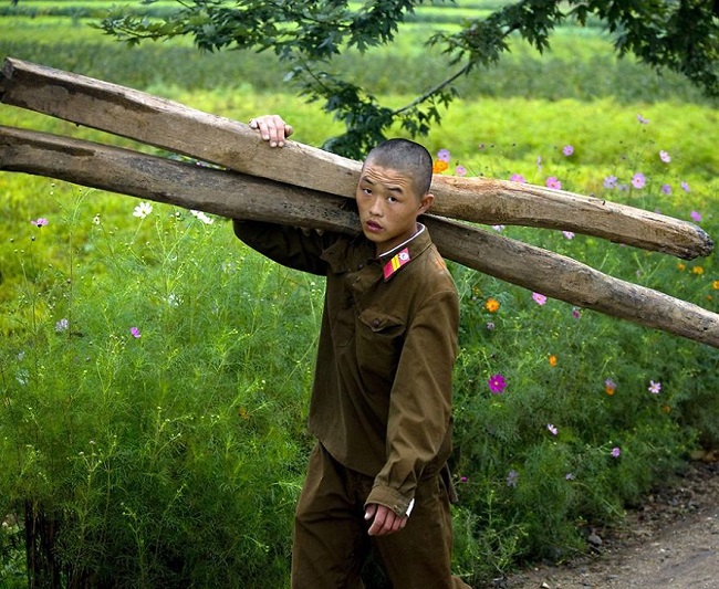 soldiers in North Korea