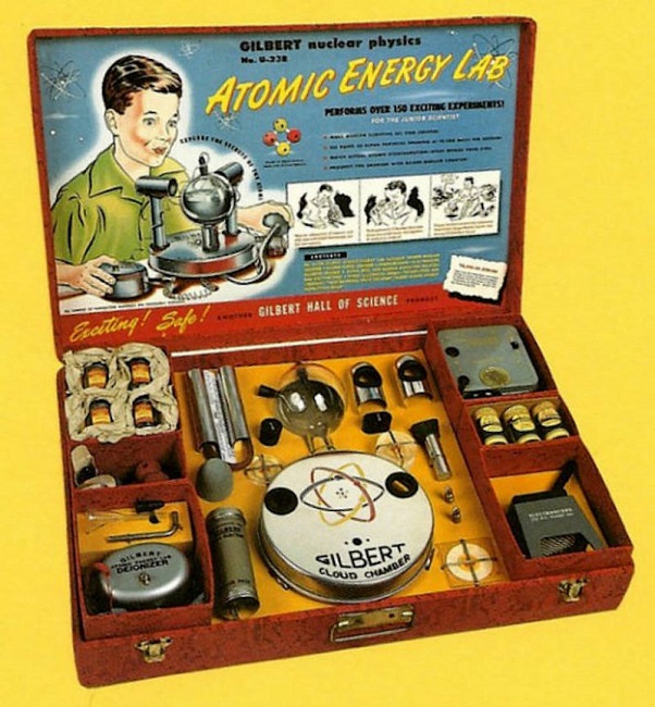 The Gilbert U-238 Atomic Energy Lab could fill the room with radiations The Gilbert U-238 Atomic Energy Lab could fill the room with radiations
