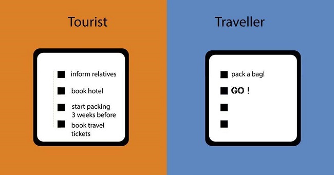 Tourist versus Traveller