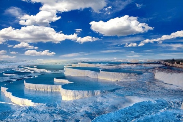 Travertine terraces of Turkey