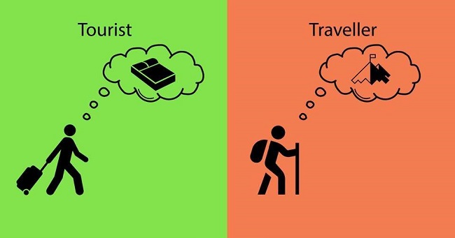 What tourists see vs what travellers see