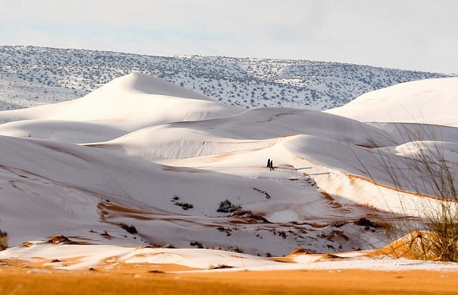 When snow fell in December 2016