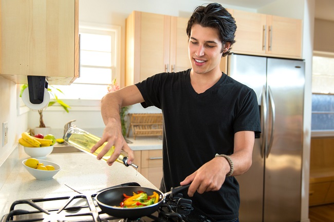 Woman loves man who cooks