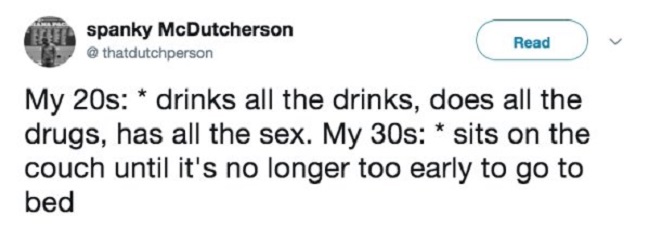 Drinks, sex diminishes as you grow old