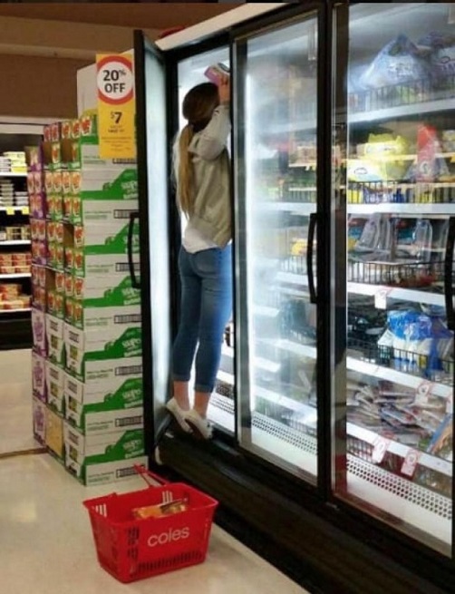 getting trapped in the freezer