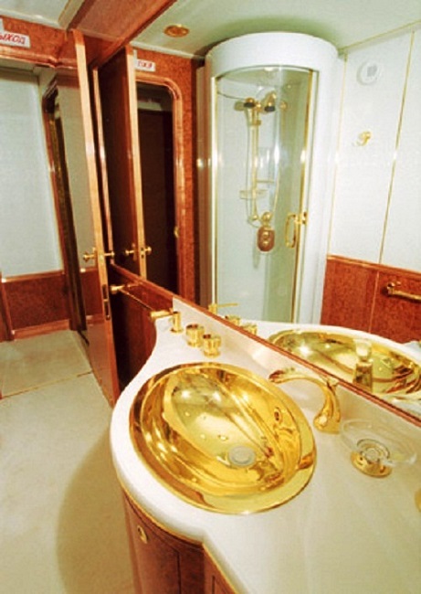 His golden toilet