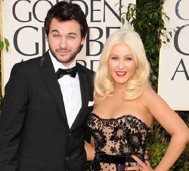 Matt Rutler met pop star Christina Aguilera