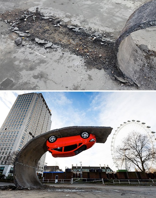 Pick Yourself Up And Pull Yourself Together By Alex Chinneck