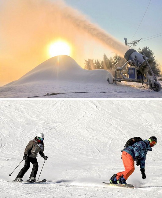 snowmaking machines