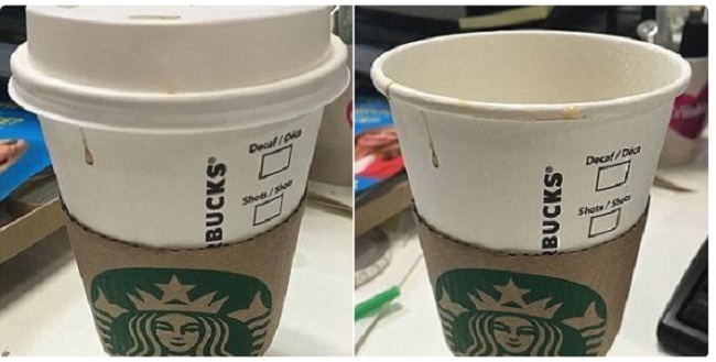 The secret on takeout coffee cups