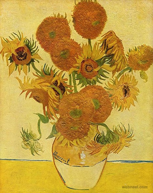 Vase with Fifteen Sunflowers, Van Gogh, $74 million