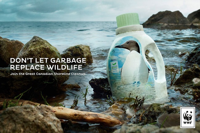 “Don’t let garbage replace wildlife”