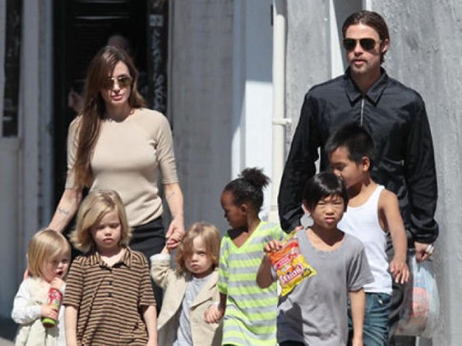 Angelina and Brad