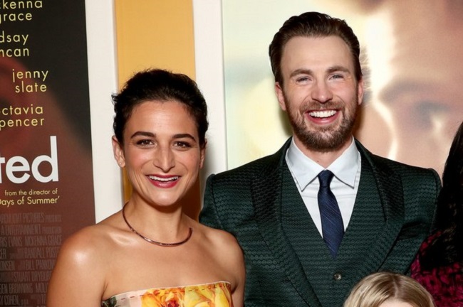 Chris Evans and Jenny Slate