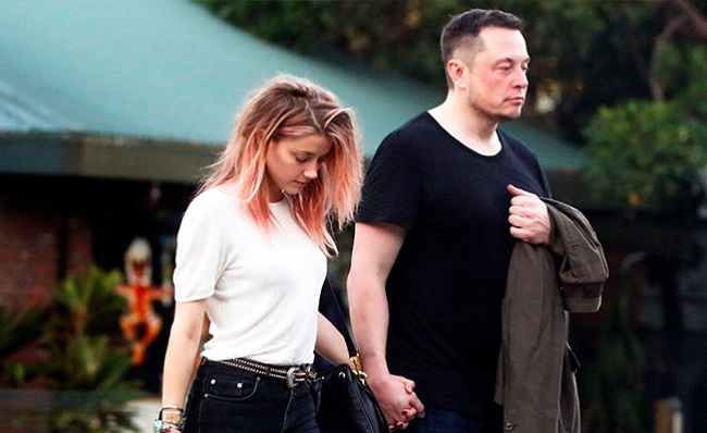 Elon Musk and Amber Heard