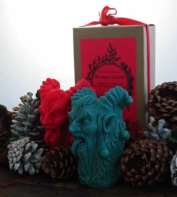 Krampus soy candle