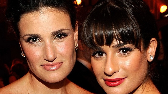 Lea Michele and Idina Menzel