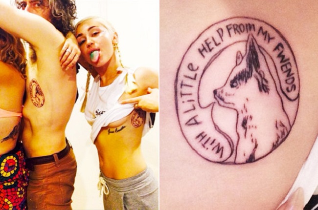 matching tattoo with Wayne Coyne