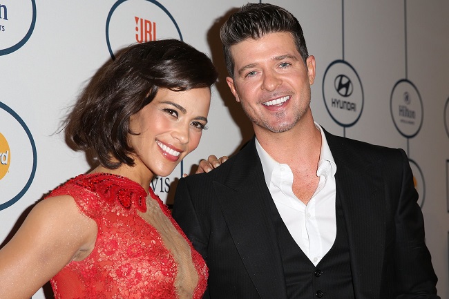 Paula Patton and Robin Thicke