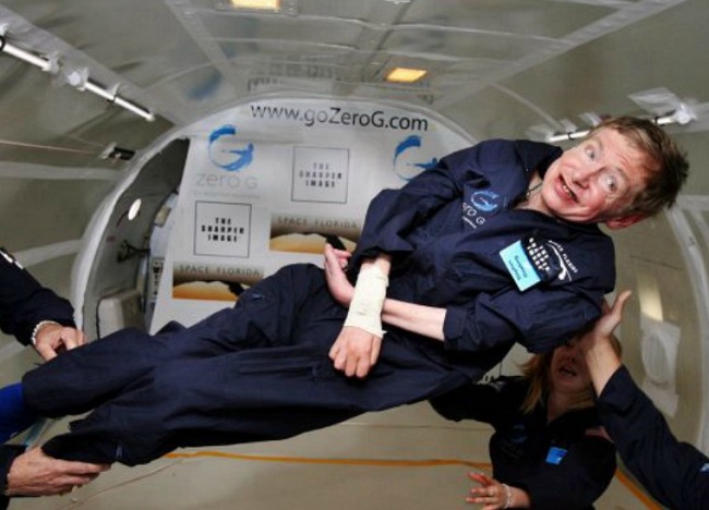 Stephen Hawking in space