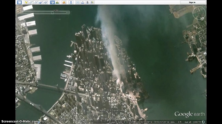  terrorist attack was captured on Google Earth