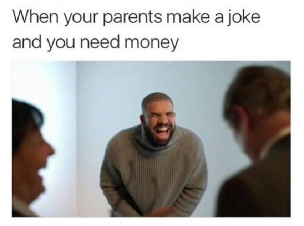 when parents make a joke