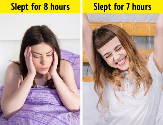 8 hours of sleep