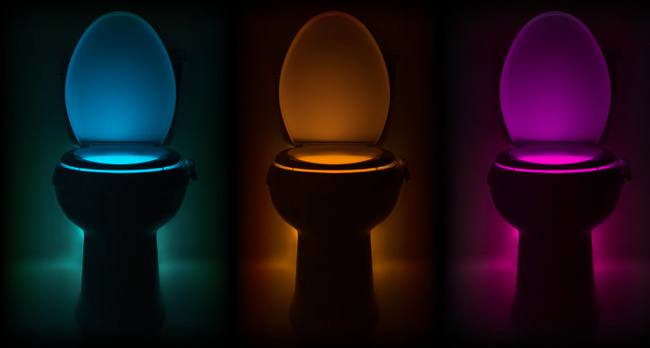 A night light for a toilet