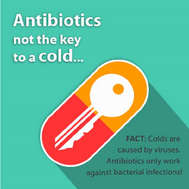 Antibiotics can cure a cold