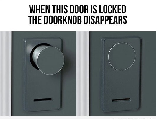 Dissappearing doorknob