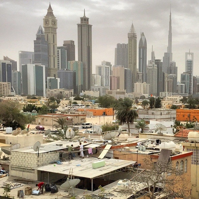 Dubai consists of skyscrapers