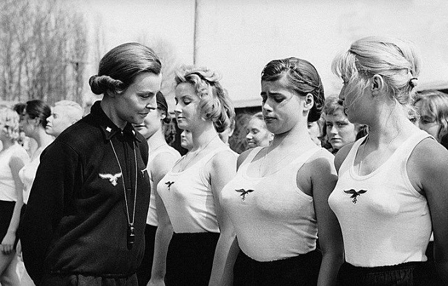 German ladies inspection