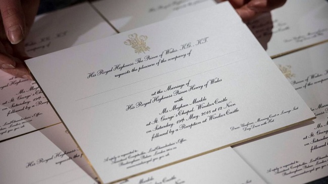 Harry and Meghan's invitation