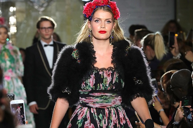 Kitty Spencer on the runway 