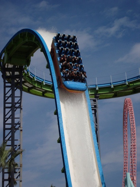 Knott’s Berry Farm Perilous Plunge, California