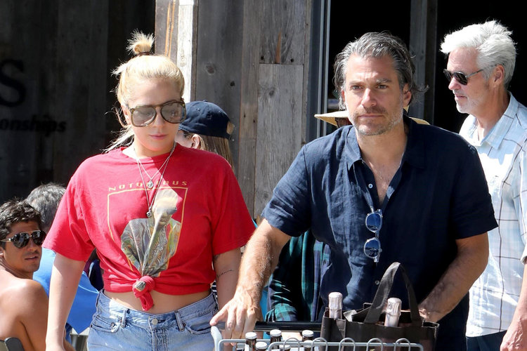 Lady Gaga with Christian Carino her talent agent