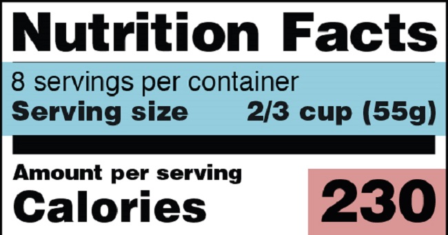 nutrition facts