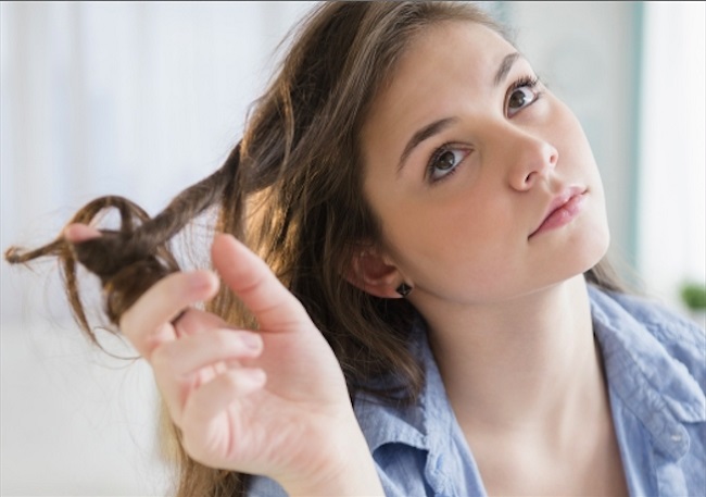 Playing with your hair