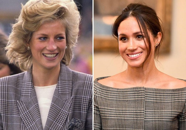 Princess Diana  and Meghan Markle