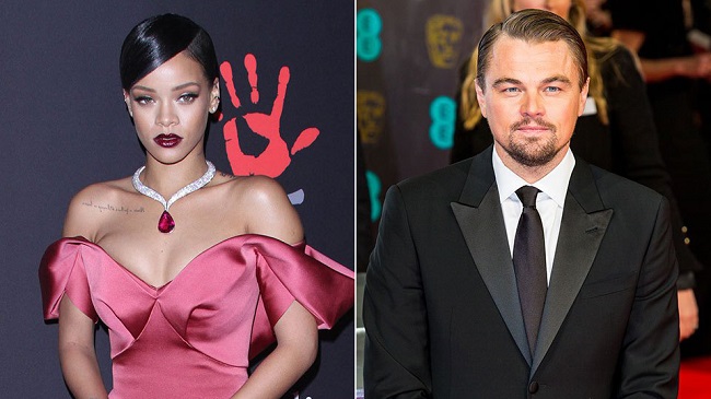 Rihanna and Leonardo DiCaprio