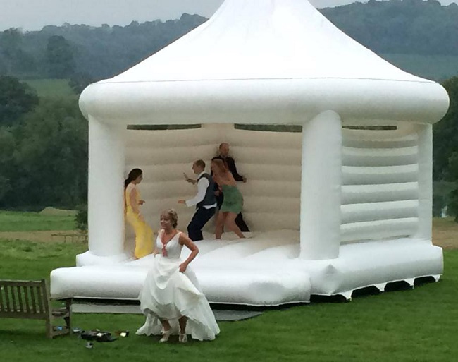 Bouncy castle for memorable wedding