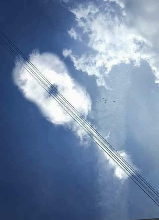 Clouds and wires