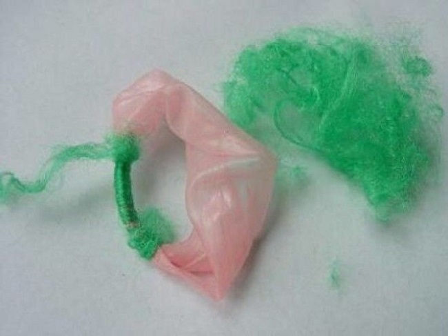 Condoms in scrunchies